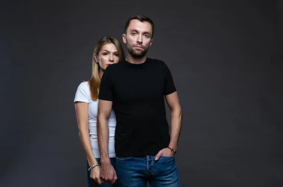 Einfache Baumwoll-T-Shirts