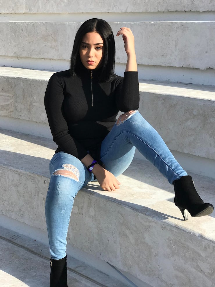 Jeans mit gerader Passform