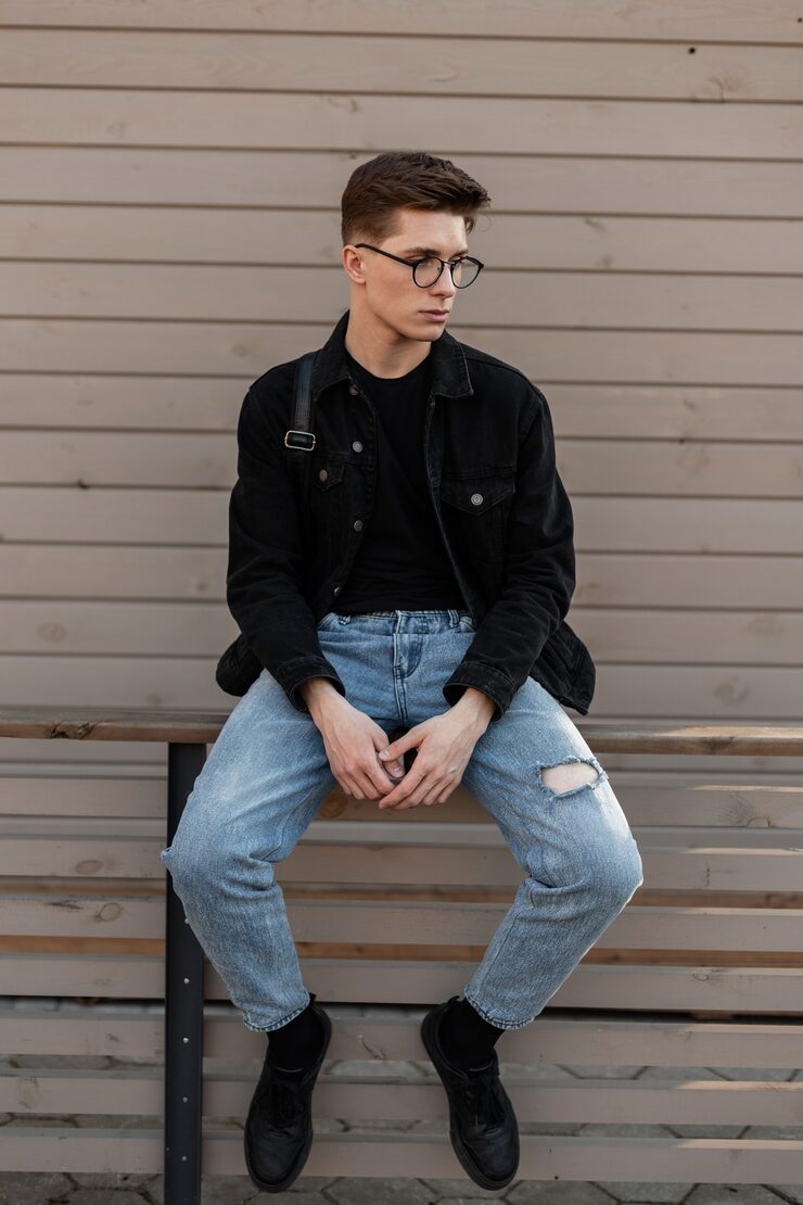 Jeans mit gerader Passform